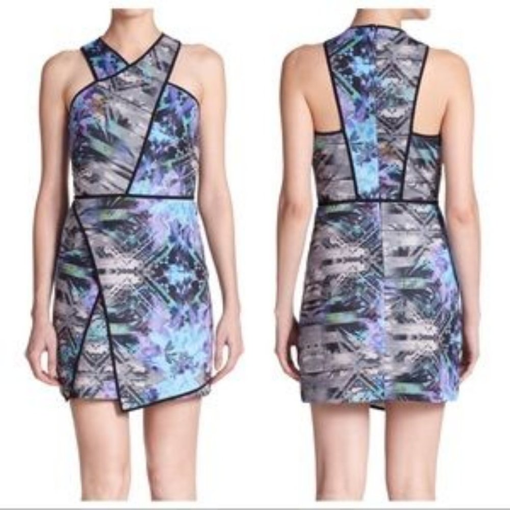 Parker Kaleidoscope Origami Halter Dress